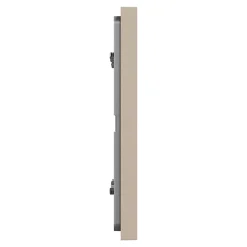 Plaque de finition 2 postes Schneider Electric Unica Déco Essentielle NU600426 coloris taupe l.159,6 x P.10,25 x H.85 mm