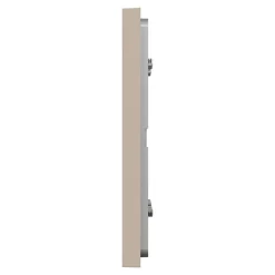 Plaque de finition 2 postes Schneider Electric Unica Déco Essentielle NU600426 coloris taupe l.159,6 x P.10,25 x H.85 mm