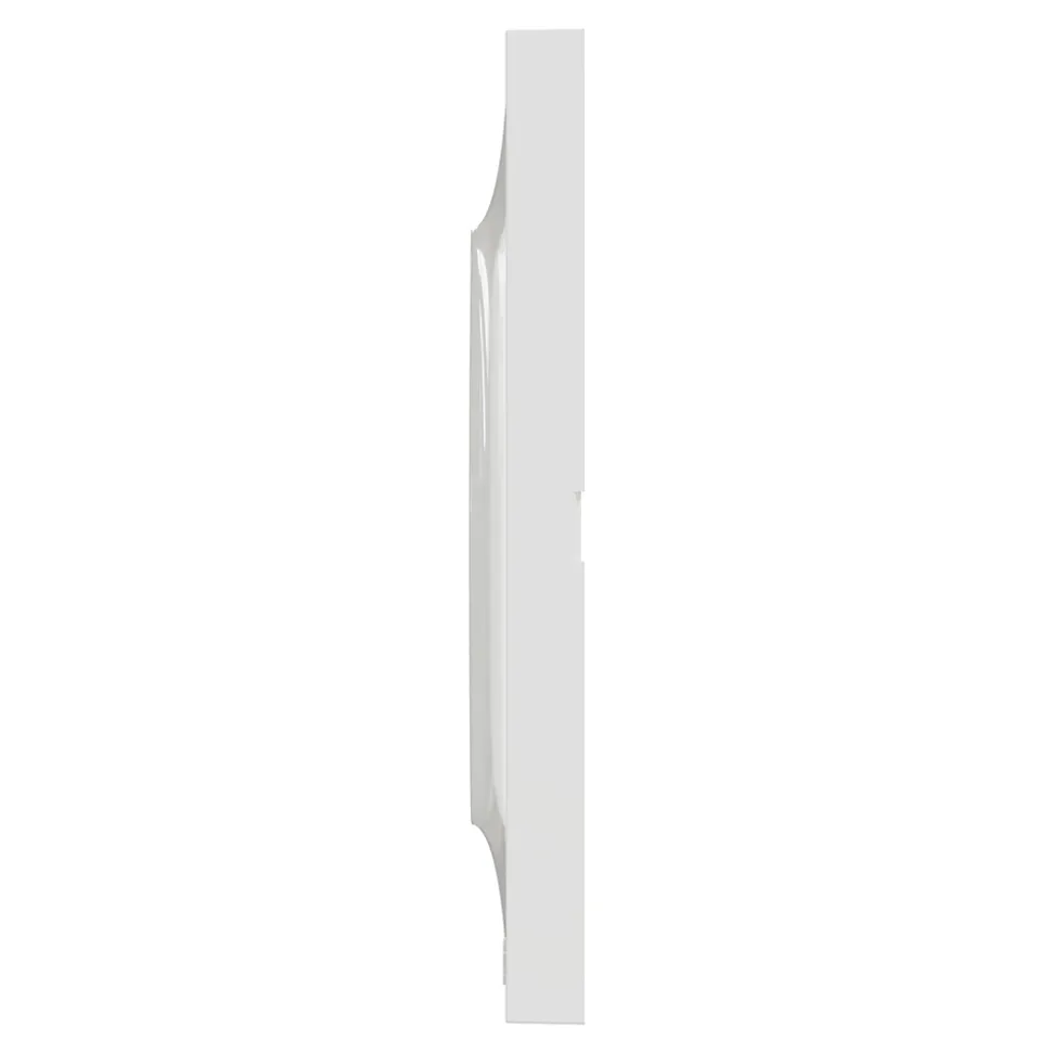 Plaque de finition 3 postes Schneider Electric Odace Styl S520706 coloris blanc l.227 x P.10 x H.85 mm