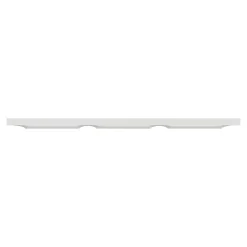 Plaque de finition 3 postes Schneider Electric Odace Styl S520706 coloris blanc l.227 x P.10 x H.85 mm