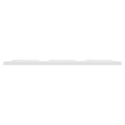 Plaque de finition 3 postes Schneider Electric Odace Styl S520706 coloris blanc l.227 x P.10 x H.85 mm