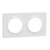 Plaque de finition 2 postes Schneider Electric Odace Styl S520704 coloris blanc l.156 x P.10 x H.85 mm