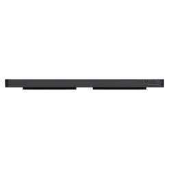 Plaque de finition 2 postes Schneider Electric Odace Touch S540804L coloris bronze avec liseré anthracite l.156 x P.10 x H.85 mm