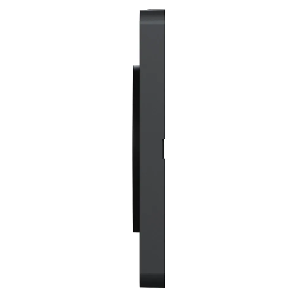 Plaque de finition 2 postes Schneider Electric Odace Touch S540804L coloris bronze avec liseré anthracite l.156 x P.10 x H.85 mm