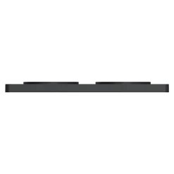 Plaque de finition 2 postes Schneider Electric Odace Touch S540804L coloris bronze avec liseré anthracite l.156 x P.10 x H.85 mm