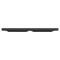Plaque de finition 2 postes Schneider Electric Odace Styl S54C704 coloris anthracite avec liseré anthracite l.156 x P.10 x H.85 mm