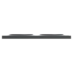 Plaque de finition 2 postes Schneider Electric Odace Styl S54C704 coloris anthracite avec liseré anthracite l.156 x P.10 x H.85 mm