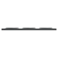 Plaque de finition 3 postes Schneider Electric Odace Styl S540706 coloris anthracite l.227 x P.10 x H.85 mm