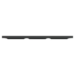 Plaque de finition 3 postes Schneider Electric Odace Styl S540706 coloris anthracite l.227 x P.10 x H.85 mm