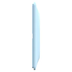 Plaque de finition 2 postes Schneider Electric Ovalis S320704C coloris bleu azurin l.158 x P.10 x H.87 mm