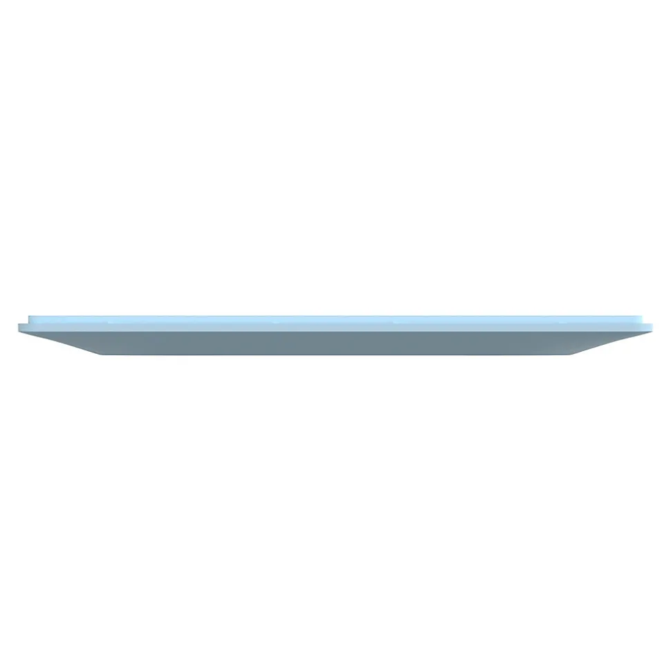 Plaque de finition 2 postes Schneider Electric Ovalis S320704C coloris bleu azurin l.158 x P.10 x H.87 mm