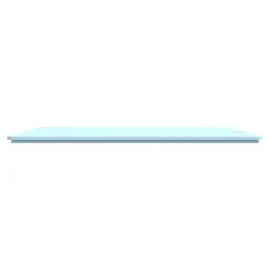 Plaque de finition 2 postes Schneider Electric Ovalis S320704C coloris bleu azurin l.158 x P.10 x H.87 mm