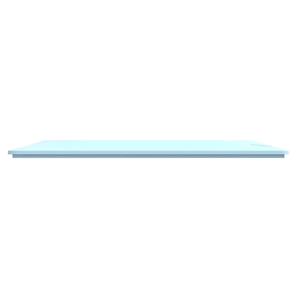 Plaque de finition 2 postes Schneider Electric Ovalis S320704C coloris bleu azurin l.158 x P.10 x H.87 mm