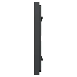 Plaque de finition 2 postes Schneider Electric Unica Déco Essentielle NU600454 coloris anthracite l.159,6 x P.10,25 x H.85 mm