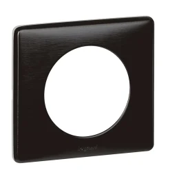 Plaque de finition simple Legrand Céliane Métal Carbone