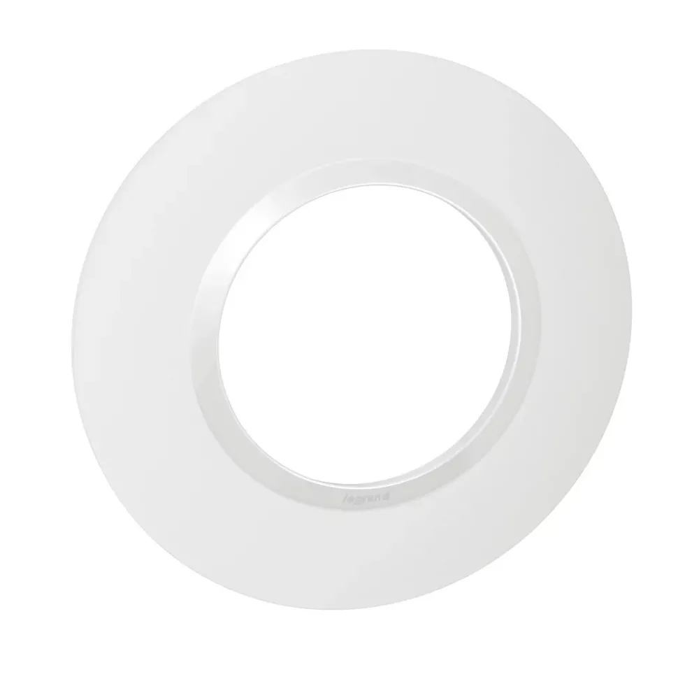 Plaque de finition simple Legrand Dooxie Blanc rond