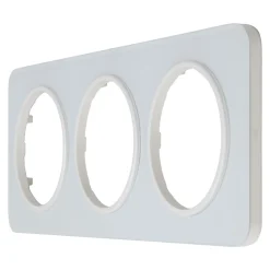 Plaque de finition triple Jacobsen Espen verre blanc à assembler