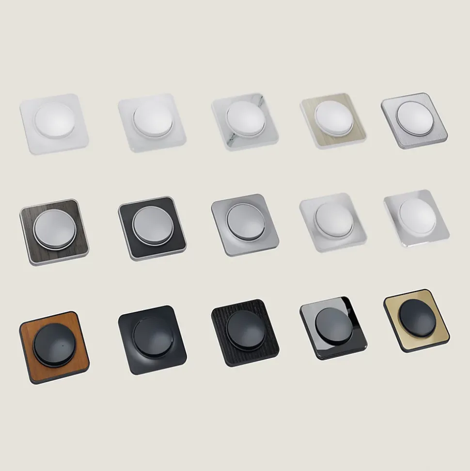 Plaque de finition triple Jacobsen Espen noir à assembler