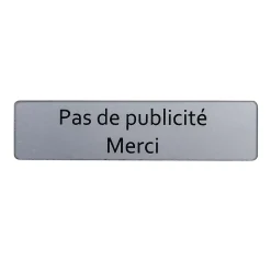Plaque "Pas de publicité, Merci"