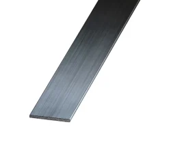 Plat acier étiré verni 20 x 2 mm, 1 m