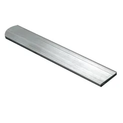Plat aluminium brut effet argenté 10 x 2 mm, 1 m