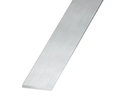 Plat aluminium brut effet argenté 15 x 2 mm, 1 m