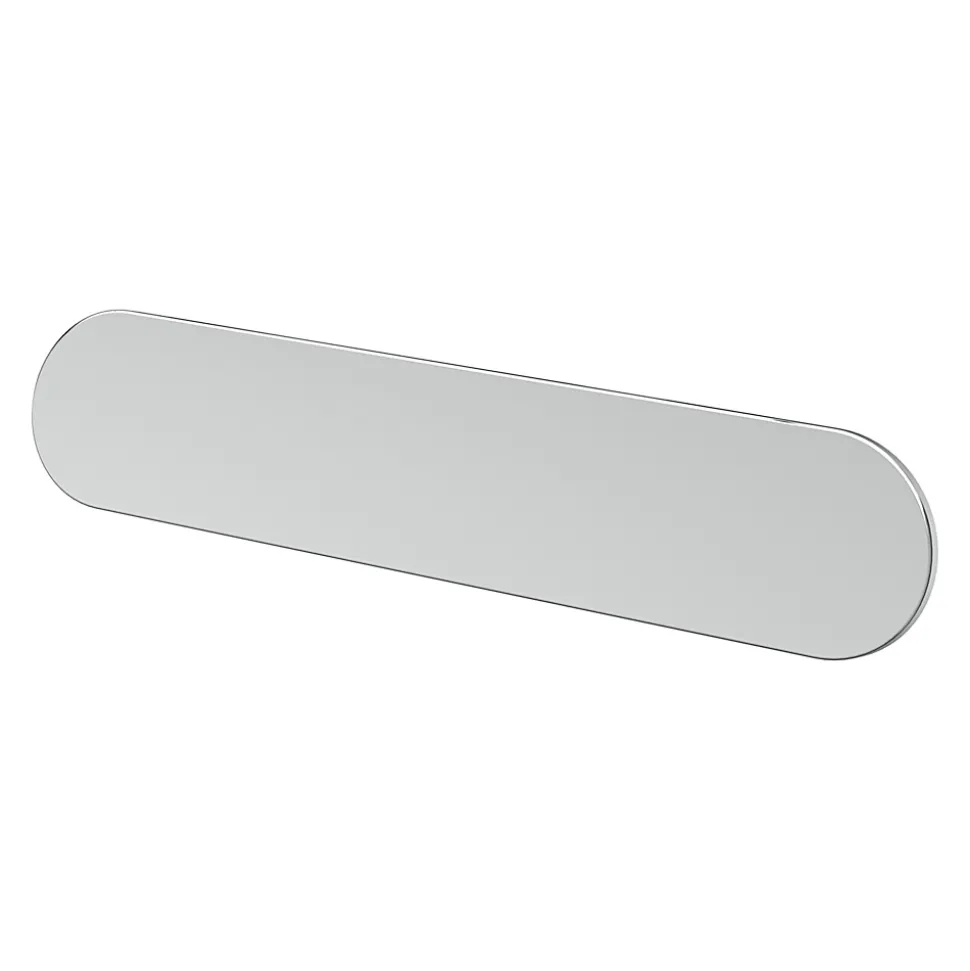 Poignée de meuble arrondi GoodHome Minzh aluminium mat noir l.153mm x l.25mm x H. 16mm entraxe 128mm