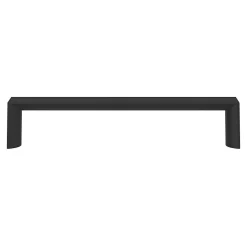 Poignée de meuble Droit GoodHome Dotz mat noir l.135mm x l.12mm x H. 26mm entraxe 128mm