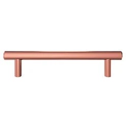 Poignée de meuble en T GoodHome Dizel acier doré l.168mm x l.12mm x H. 35mm entraxe 128mm