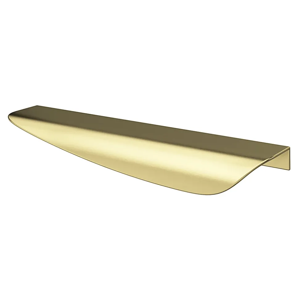 Poignée de meuble Incurvé GoodHome Skej aluminium mat noir l.152mm x l.19mm x H. 35mm entraxe 128mm
