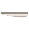 Poignée de meuble Incurvé GoodHome Mehaban effet nickel satin gris l.170mm x l.44mm x H. 18mm entraxe 128mm