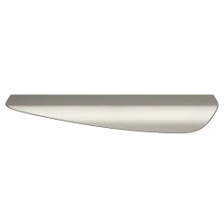 Poignée de meuble Incurvé GoodHome Mehaban effet nickel satin gris l.170mm x l.44mm x H. 18mm entraxe 128mm