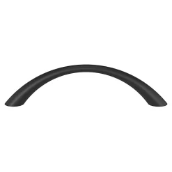 Poignée de meuble nœud GoodHome Primel mat noir l.114mm x l.11mm x H. 27mm entraxe 96mm