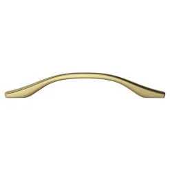 Poignée de meuble nœud GoodHome Ruis effet laiton doré l.169mm x l.10mm x H. 25mm entraxe 128mm