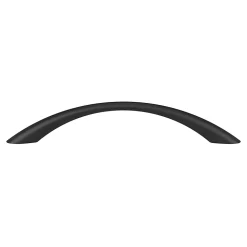 Poignée de meuble nœud GoodHome Primel mat noir l.160mm x l.9mm x H. 27mm entraxe 128mm
