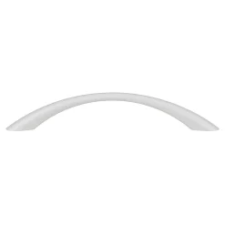 Poignée de meuble nœud GoodHome Primel effet chromé gris l.114mm x l.11mm x H. 27mm entraxe 96mm