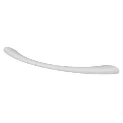 Poignée de meuble nœud GoodHome Primel effet chromé gris l.114mm x l.11mm x H. 27mm entraxe 96mm
