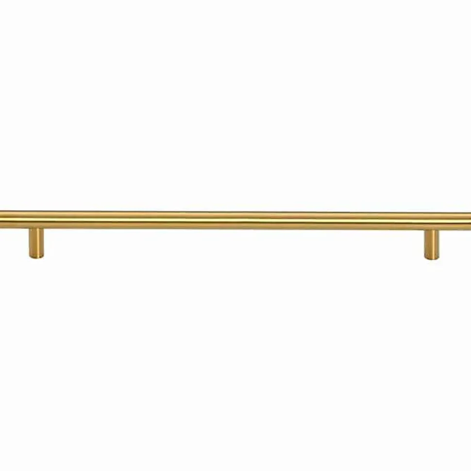 Poignées d armoire 5 pcs doré 320 mm acier inoxydable