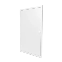 Porte Affleurante pour bac d'encastrement BTT4 - 2x13 modules ATOLE - Blanc - H. hors-tout 946 mm