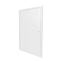 Porte Affleurante pour bac d'encastrement BTT3 - 2x13 modules ATOLE - Blanc - H. hors-tout 830 mm