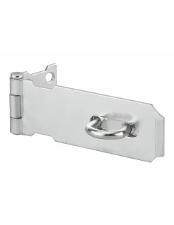 Porte cadenas, à recouvrement, acier zingué, 100mm avec vis de pose - THIRARD