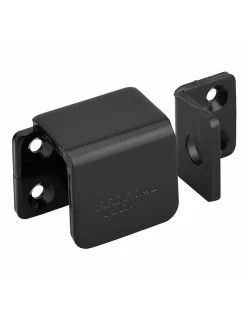 Porte-cadenas renforcé à recouvrement, gauche, acier, protection pour fermeture, noir - THIRARD