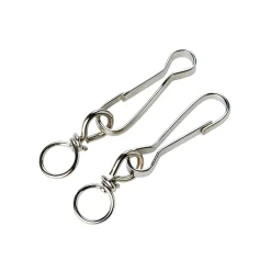 2 porte-mousquetons simple Diall 6 cm