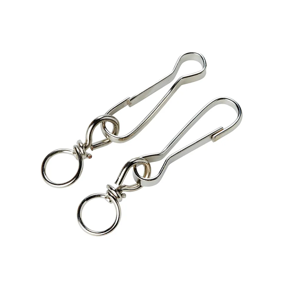 2 porte-mousquetons simple Diall 6 cm