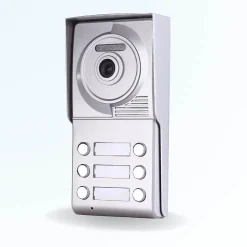 Portier interphone vidéo neo 2 fils - 6 appartements - 6 écrans noirs