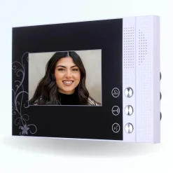Portier interphone vidéo pili 4 fils - 2 écrans noirs