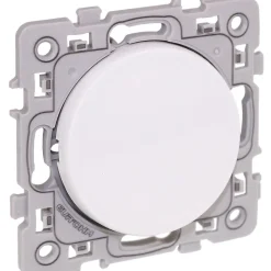 Poussoir à fermeture 10A - SQUARE Blanc