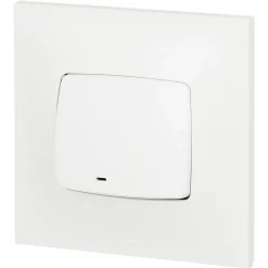 Poussoir lumineux Legrand Neptune plastique blanc