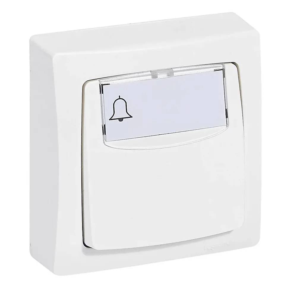 Poussoir porte étiquette ASL Legrand blanc