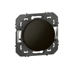 Poussoir simple Legrand Dooxie 0 952 64 noir 6A 250V